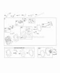 Cylinder Head Diagram and Parts List for 121252-0152-B8  Briggs and Stratton Engine